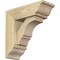 Ekena Millwork Balboa Traditional Rough Sawn Bracket w/ Offset Brace, Douglas Fir, 6"W x 16"D x 16"H BKT0604X16X16BOA01RDF - alternate 1